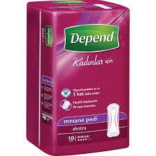 Depend Mesane Pedi Kadın Ekstra 10'lu X 6 Adet