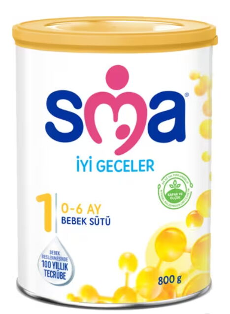 Sma İyi Geceler 1 No 0-6 Ay Bebek Sütü 800 gr X 1 Adet