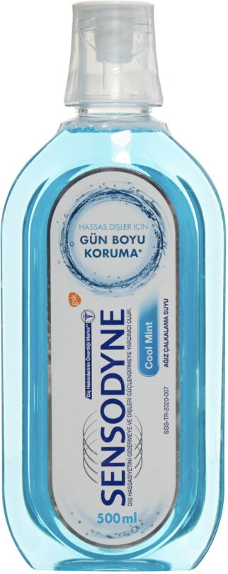 Sensodyne Ağız Bakım Suyu Cool Mint 500 ml X 12 Adet