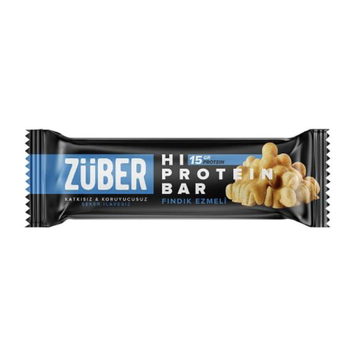 Züber Fındıklı Hi-Protein Bar 45 gr X 12 Adet