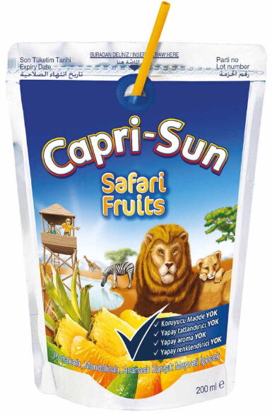 Capri-Sun Safari Meyveli İçecek 200 ml X 20 Adet