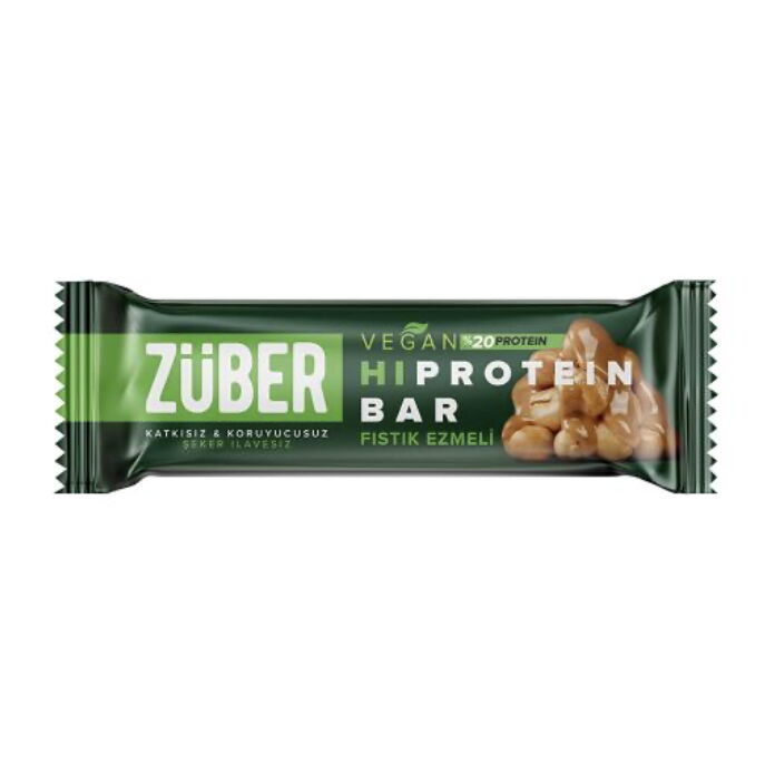 Züber Vegan Hi-Protein Bar 45 gr X 12 Adet