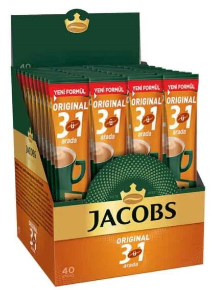 Jacobs Orjinal 3ü1 Arada 16 gr Stick Kahve 40'lı X 8 Adet