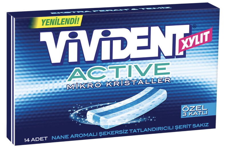 Vivident Şerit Sakız Active 18'li X 1 Adet