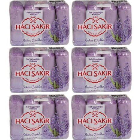 Hacı Şakir Güzellik Sabunu Lavanta 4x75 gr X 24 Adet