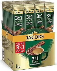 Jacobs 3ü1 Arada Gold Yoğun Lezzet Stick Karışım Kahve 18 gr 40'lı X 6 Adet