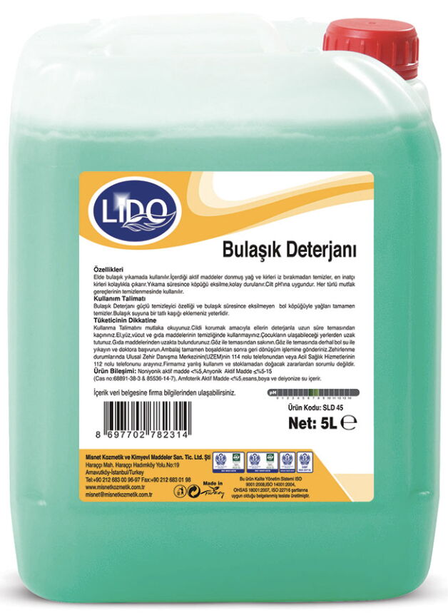 Misnet Sıvı Bulaşık Deterjanı 5 kg X 4 Adet