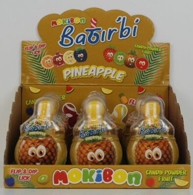 Mokibon Batır'Bi Ananas Flip & Dip Lick Şeker X 12 Adet