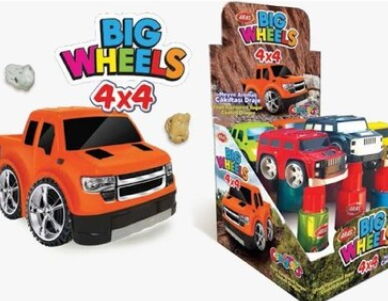 Aras Big Wheels 4x4 Çakıl Taşı Draje Şeker 15 gr X 6 Adet