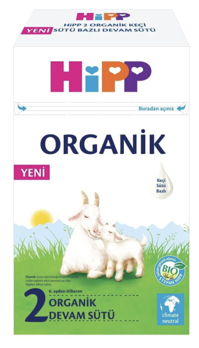 Hipp 2 Organik Keçi Sütü Bazlı Devam Sütü 400 gr X 5 Adet