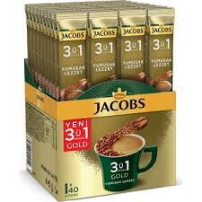 Jacobs 3ü1 Arada Gold Yumuşak Lezzet Stick Karışım Kahve 18 gr 40'lı X 6 Adet