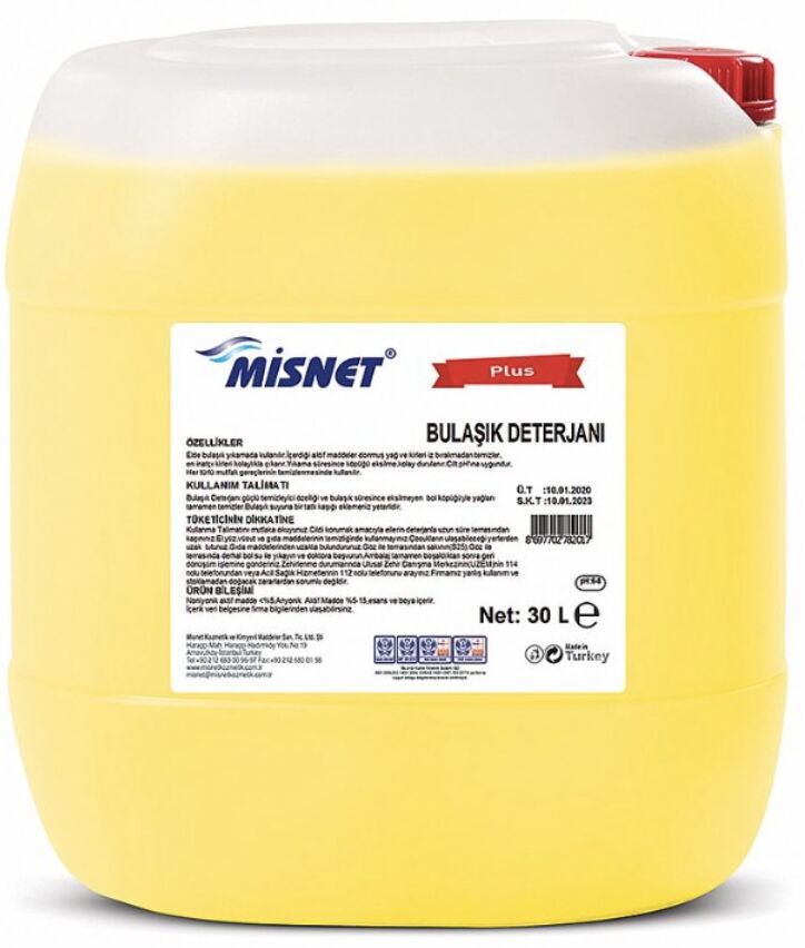 Misnet Sıvı Bulaşık Deterjanı 30 kg X 1 Adet