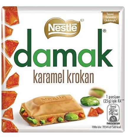 Nestle Damak Karamel Krokanlı 60 gr X 6 Adet