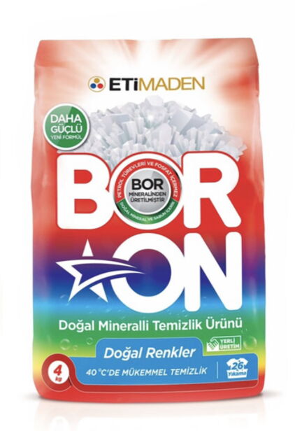 Boron Toz Deterjan Renkliler 4 kg X 5 Adet