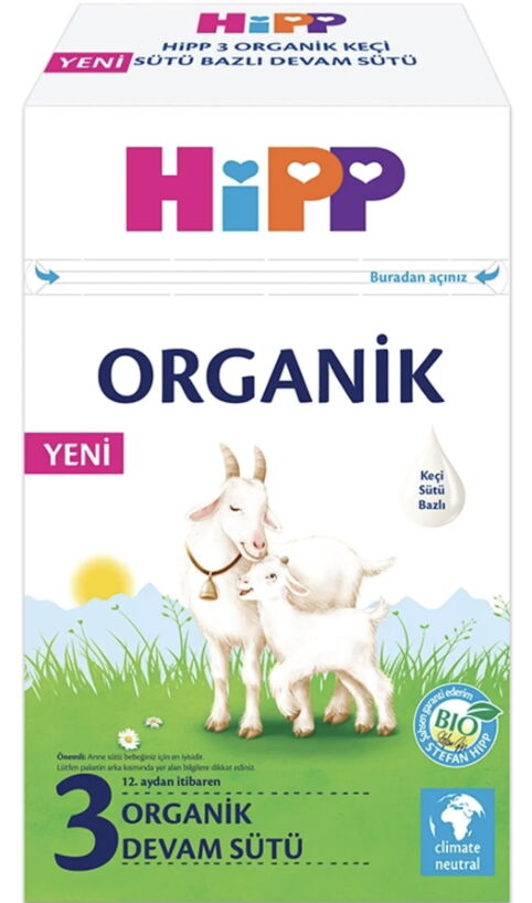 Hipp 3 Organik Keçi Sütü Bazlı Devam Sütü 400 gr X 5 Adet