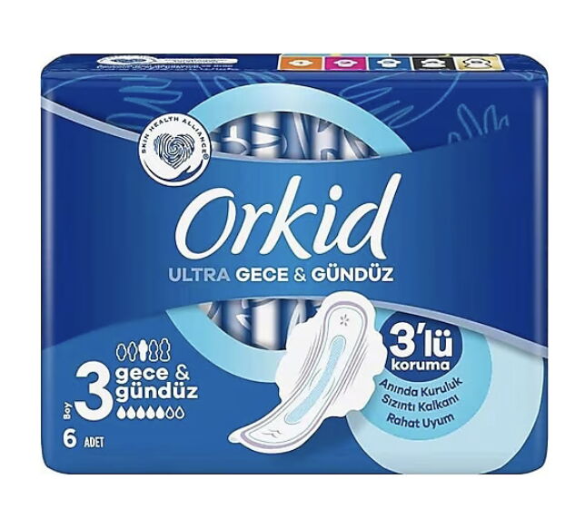 Orkid Ultra Gece No3 6'li X 1 Adet