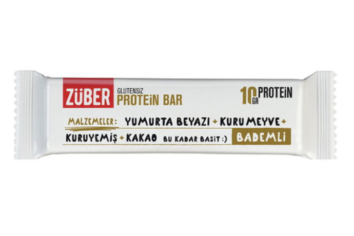 Züber Glutensiz Protein Bar Bademli 40 gr X 12 Adet