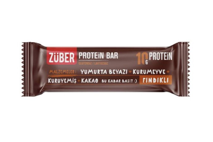 Züber Glutensiz Protein Bar Fındıklı 40 gr X 12 Adet