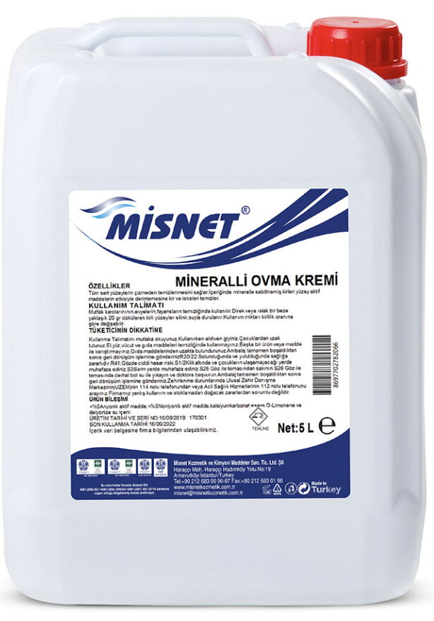 Misnet Mineralli Sıvı Krem 5 kg X 4 Adet