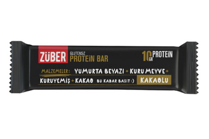 Züber Glutensiz Protein Bar Kakaolu 40 gr X 12 Adet