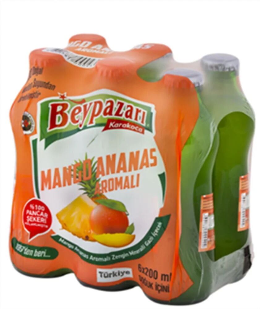 Beypazarı Mango Ananas Maden Suyu 200 ml X 24 Adet