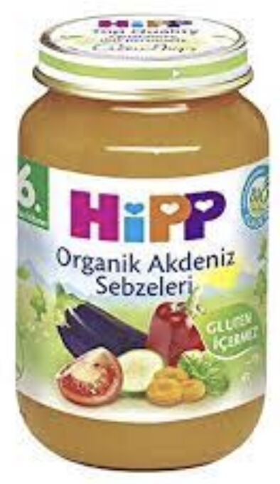 Hipp Organik Akdeniz Sebzeleri 190 gr X 6 Adet