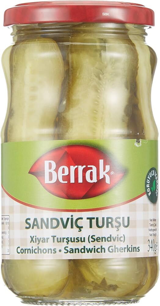 Berrak Salatalık Turşu Sandwiç 370 ml Cam X 12 Adet