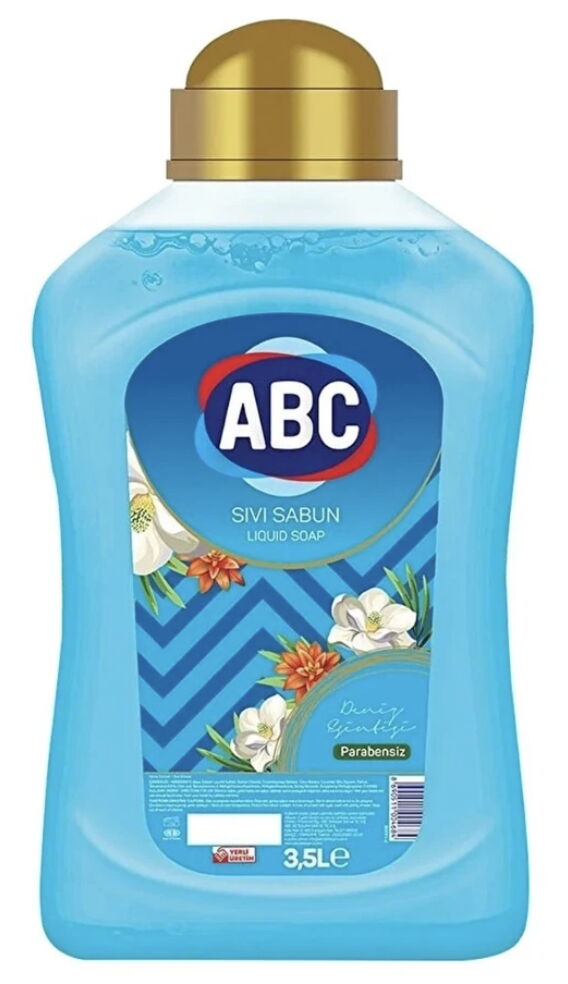 Abc Sıvı Sabun Mavi 3500 ml X 6 Adet