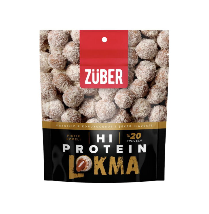 Züber Fıstık Ezmeli Ve gran Hı-Protein Lokma 84 gr X 12 Adet