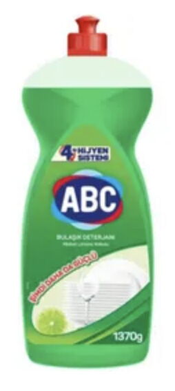 Abc Bulaşık Deterjanı Misket Limonu 1370 ml X 14 Adet