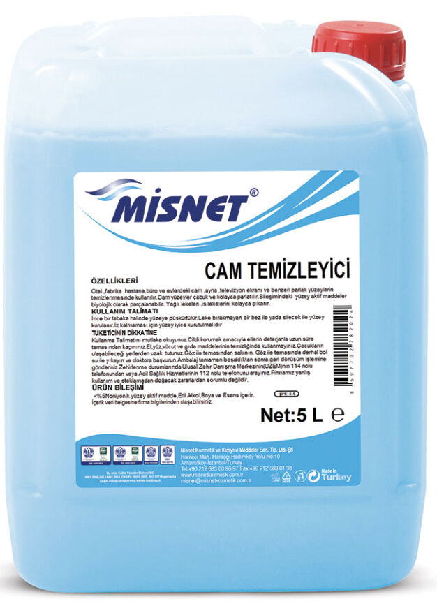 Misnet Cam Temizleyici 5 kg X 4 Adet