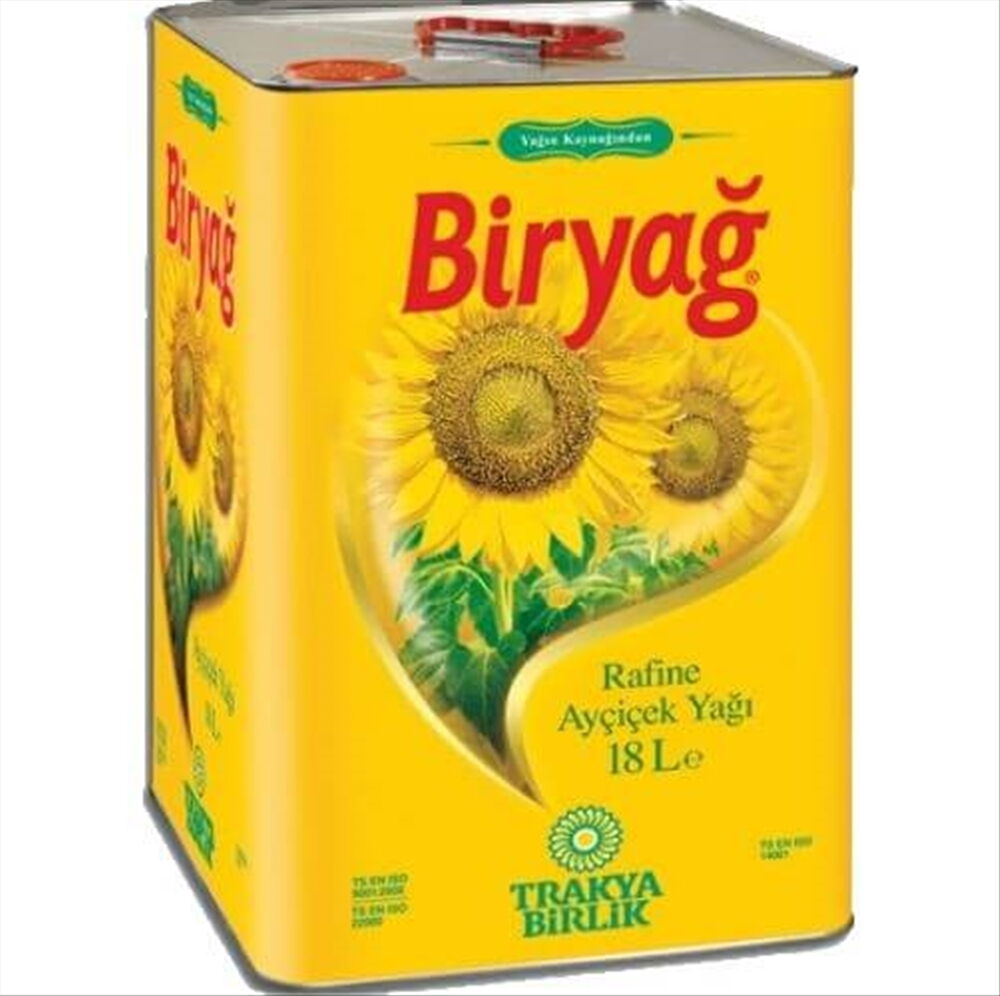 Biryağ Ayçiçek Yağı 18 lt X 1 Adet