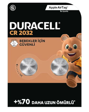 Duracell Lityum Düğme Pil 3 V 2'li X 1 Adet