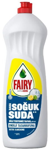 Fairy Sıvı Bulaşık Deterjanı Limon Soğuk Suda 1 lt X 1 Adet