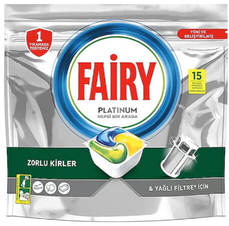 Fairy Platinium Hepsi Bir Arada Tablet 15'li X 6 Adet 