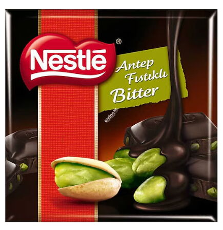 Nestle Kare Bitter Fıstıklı Tablet Çikolata 60 gr X 6 adet