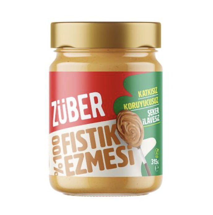 Züber %100 Fıstık Ezmesi 315 gr X 12 Adet