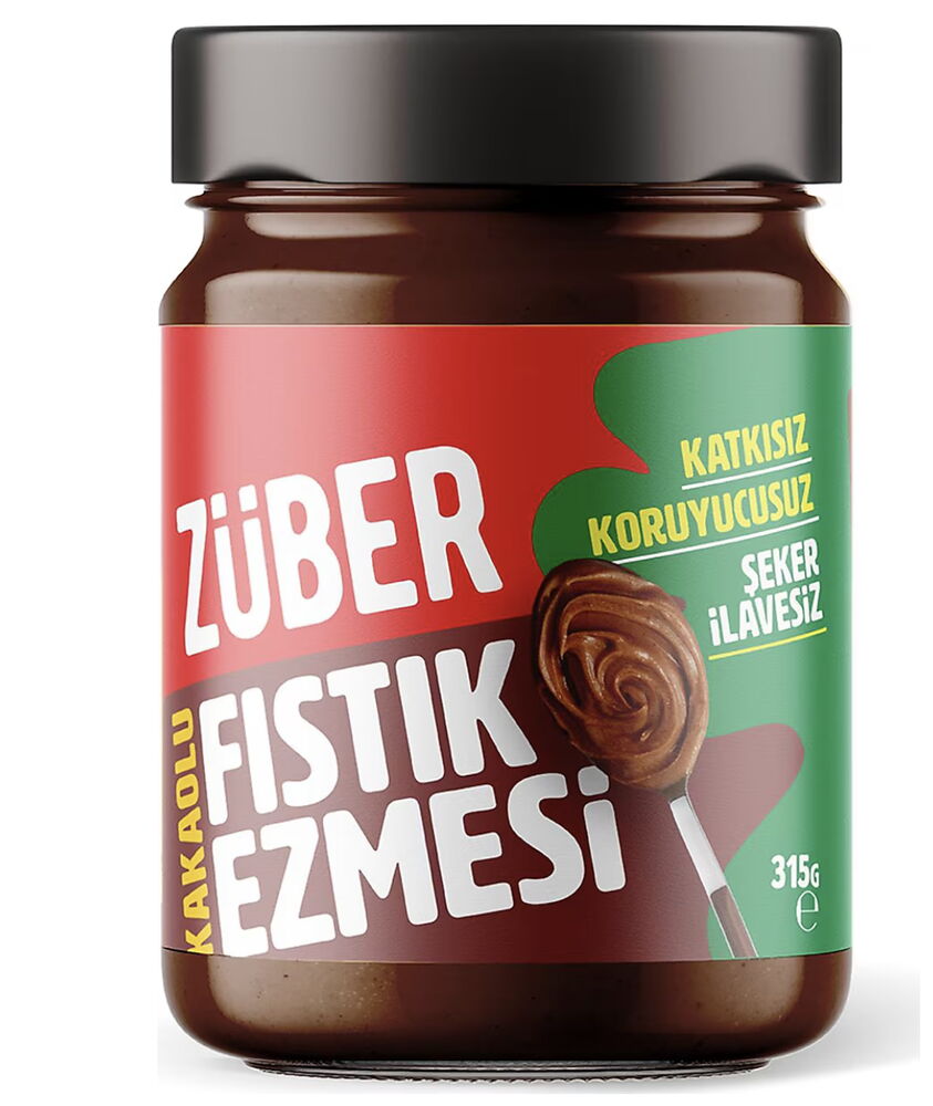 Züber Kakaolu Fıstık Ezmesi 315 gr X 12 Adet