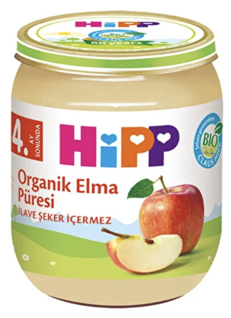 Hipp Organik Elma Püresi 125 gr X 6 Adet