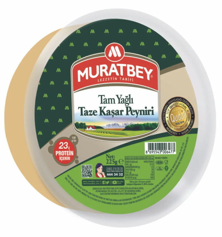 Muratbey Taze Kaşar 225 gr X 24 Adet