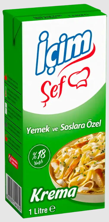 İçim Şef Krema Yemeklik 18% Yağlı 1000 gr X 1 Adet