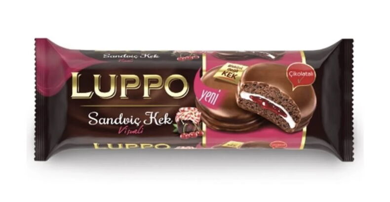 Luppo Sandviç Kek Vişne 8'li X 12 Adet