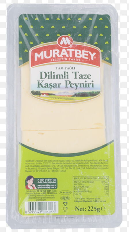 Muratbey Dilimli Kaşar 225 gr X 24 Adet