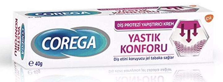 Corega Diş Protezi Yastık Konforu Yapıştırıcı Krem 40 gr X 12 Adet