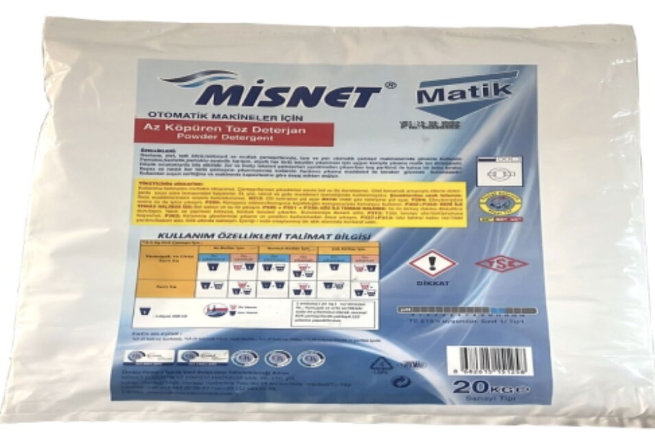 Misnet Toz Çamaşır Deterjanı Genel 20 kg X 1 Adet