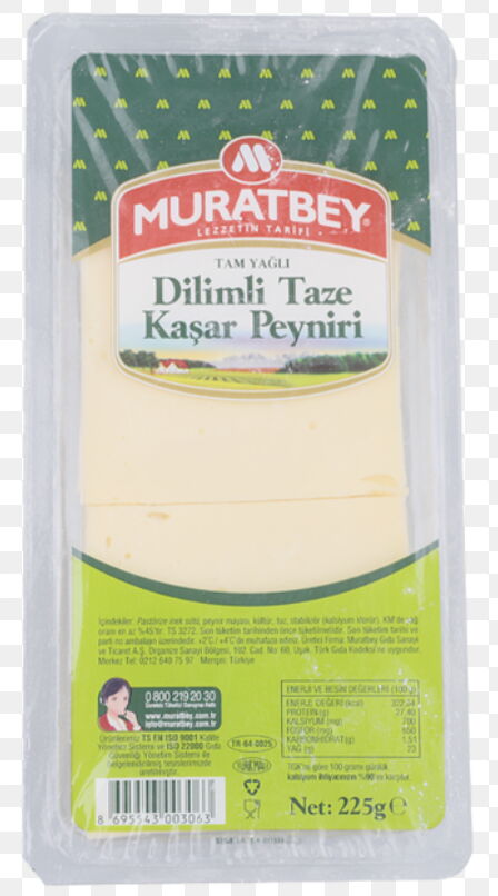 Muratbey Dilimli Kaşar 225 gr X 1 Adet