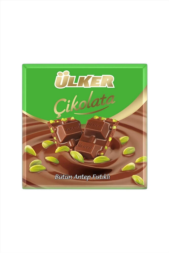 Ülker Kare Çikolata Antep Fıstıklı 65 gr X 6 Adet 