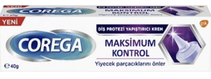 Corega Diş Protezi Maksimum Kontrol Yapıştırıcı Krem 40 gr X 12 Adet