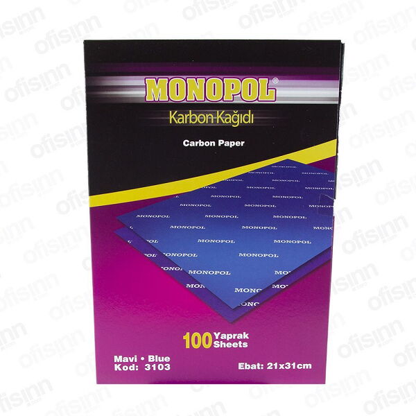 Monopol Karbon Kağıdı A4 Mavi X 100 Adet