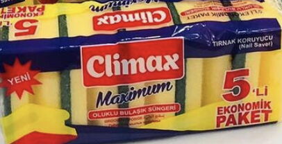 Climax Oluklu Bulaşık Süngeri 5'li X 48 Adet